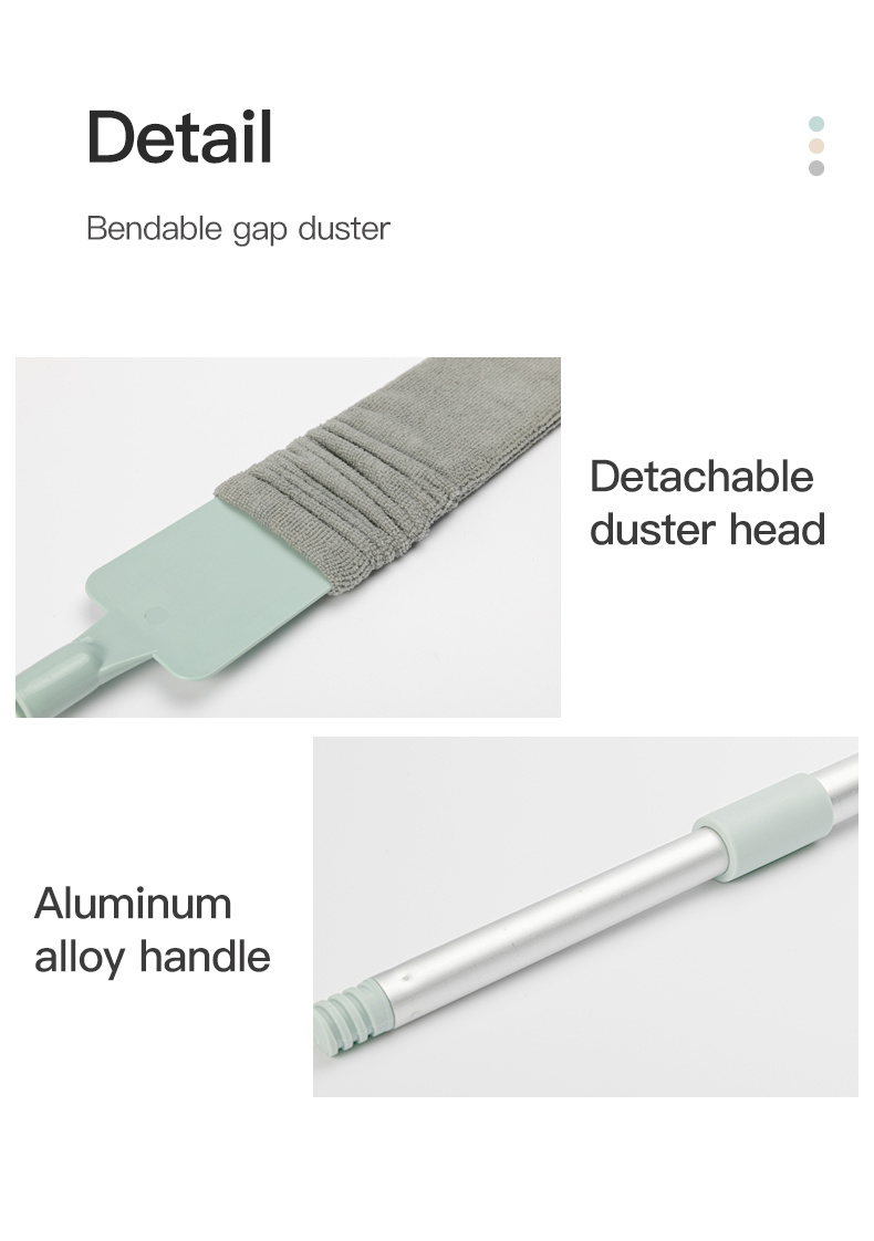 Bendable Gap Duster Telescopic Handle Broom-7